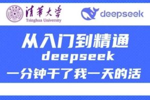 清华大学讲DeepSeek最全教程，从入门到精通，deepseek一分钟干了我一天的活