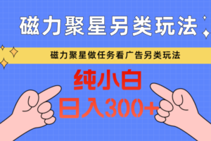 磁力聚星做任务看广告撸马扁，不靠流量另类玩法日入300+