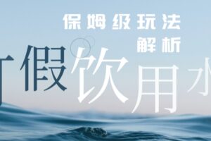 打假维权饮用水赔付玩法，一单收益上千【详细视频玩法教程】【仅揭秘】