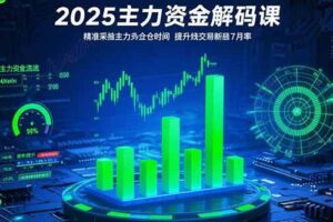 （15511期）2025主力资金解码课：精准捕捉主力建仓时机，提升短线交易胜率(更新7月)