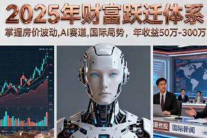 (16217期)2025年财富跃迁体系:掌握房价波动,AI赛道,国际局势,年收益50万-300万