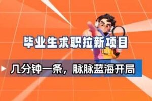 毕业生求职项目拆解_脉脉拉新空白市场,蓝海开局