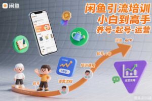 闲鱼引流培训,小白到高手,养号-起号-运营