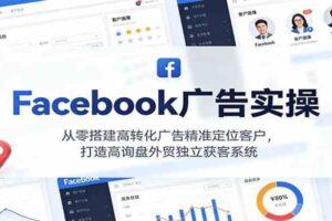 Facebook广告实操，从零搭建高转化广告精准定位客户，打造高询盘外贸独立获客系统