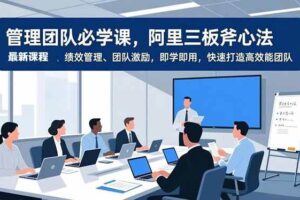 (16929期)管理团队必学课,阿里三板斧心法、绩效管理、团队激励,即学即用,快速打造高效能团队