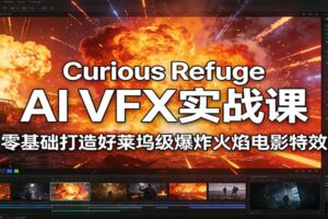 Curious Refuge AI VFX实战课，零基础打造好莱坞级爆炸火焰电影特效
