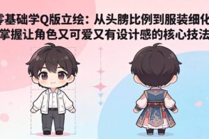 （18036期）零基础学Q版立绘：从头身比例到服装细化，掌握让角色又可爱又有设计感的核心技法