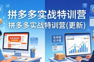 （18181期）拼多多实战特训营(更新4月24)：不管是新手入门或老商家冲量，都有实操方法，跟着学，少走弯路