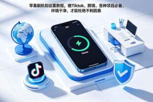 (18558期)苹果刷机和设置教程,做Tiktok、跨境、各种项目必备,环境干净,才能杜绝不利因素