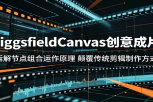 HiggsfieldCanvas创意成片:拆解节点组合运作原理,颠覆传统剪辑制作方式
