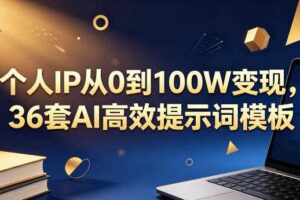 个人IP从0到100W变现,36套AI高效提示词模板【文档】