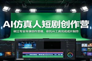 AI仿真人短剧创作营:树立专业导演创作思维,依托AI工具完成成片制作