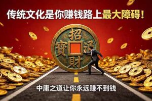 (18872期)付费文章:传统文化是你赚钱路上最大障碍!中庸之道让你永远赚不到钱