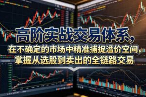 高阶实战交易体系,在不确定的市场中精准捕捉溢价空间,掌握从选股到卖出的全链路交易心法(更新6月)