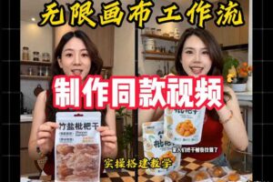 无限画布工作流一键复刻爆款带货视频,实操搭建,操作简单