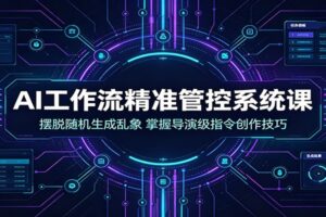 AI工作流精准管控系统课:摆脱随机生成乱象,掌握导演级指令创作技巧