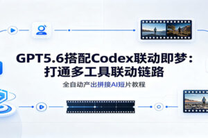 GPT5.6搭配Codex联动即梦:打通多工具联动链路,全自动产出拼接AI短片教程
