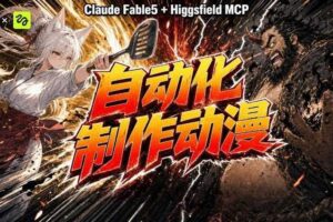 AI自动化动漫制作!Claude Fable 5接入Higgsfield MCP,直接生成完整创意内容