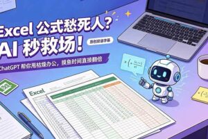 (19487期)Excel 公式愁死人?AI 秒救场!ChatGPT 帮你甩枯燥办公,摸鱼时间直接翻倍【原创双语字幕】