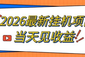 2026最新全自动挂G搬砖项目,单窗口30+,不吃电脑配置,能开机就能干,可长期做【揭秘】