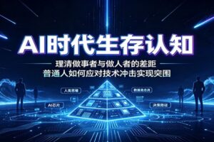 AI时代生存认知:理清做事者与做人者的差距,普通人如何应对技术冲击实现突围