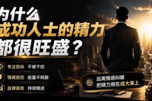 (19754期)付费文章:为什么成功人士的精力都很旺盛?