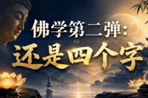 付费文章:佛学第二弹:还是四个字