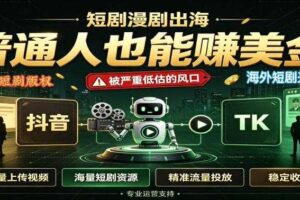 短剧出海,普通人也能賺美金,一个被严重低估的风口【揭秘】