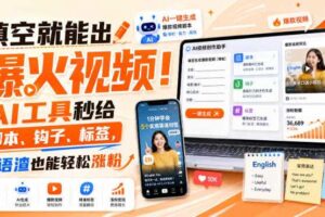 填空就能出爆火视频！AI工具秒给脚本、钩子、标签，英语渣也能轻松涨粉【原创双语字幕】