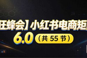 【无水印】【狂蜂会】小红书电商矩阵6.0,从零教你店铺搭建、多渠道精细化选品、AI素材原创、自动化发笔记、矩阵起店放大等