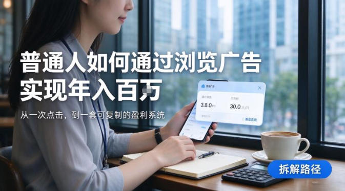 2026最新技术，24小时全自动浏览广告，全网独家项目，单台设备日入200+新手小白可快速上手，支持实地学习实地考察【揭秘】